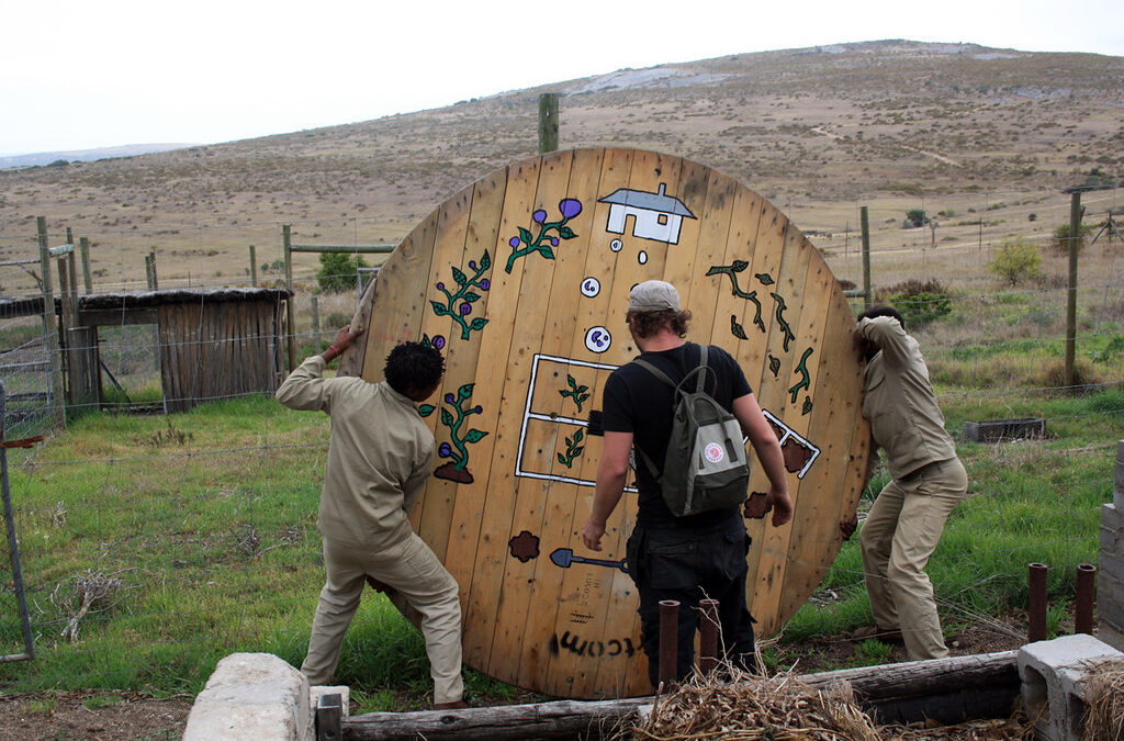 Chicken coop intervention at !Khwa ttu