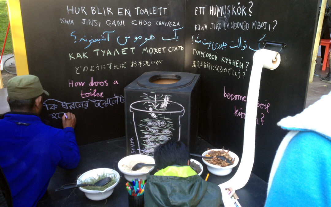 Can a toilet become a humus kitchen?